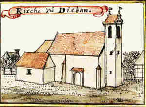 Kirche zu Dieban - Koci, widok oglny